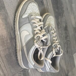 Nike Gray and White Athletic Shoes